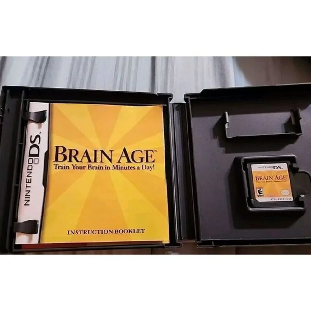 Nintendo‎ DS Brain Age Train Your Brain In Minutes A Day Manual Included Pre Own